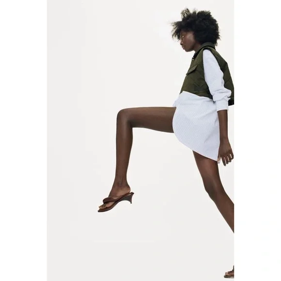 ZARA HEELED QUILTED SANDALS - Picture 5 of 15